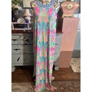 Lilly Pulitzer NWT Monterey Maxi Dress Sz XL. Beachy, Spring, Tropical.